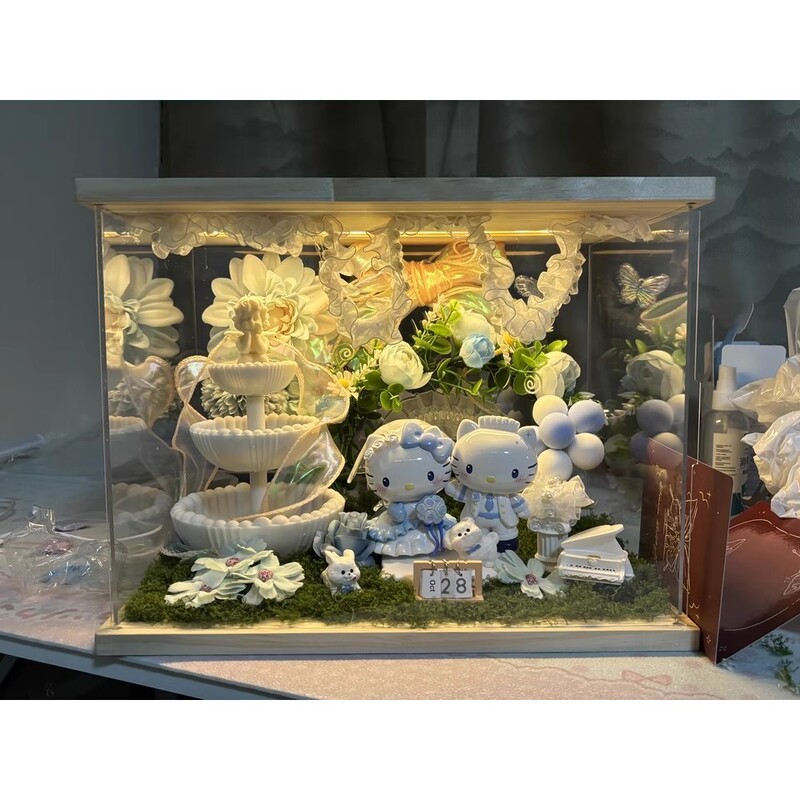 Wedding Gifts for the Newlyweds, Bride, Newlywed Engagement Gifts, High-End Kt Photo Frames for Best Friends, Gift Ornaments, Bubble Mart