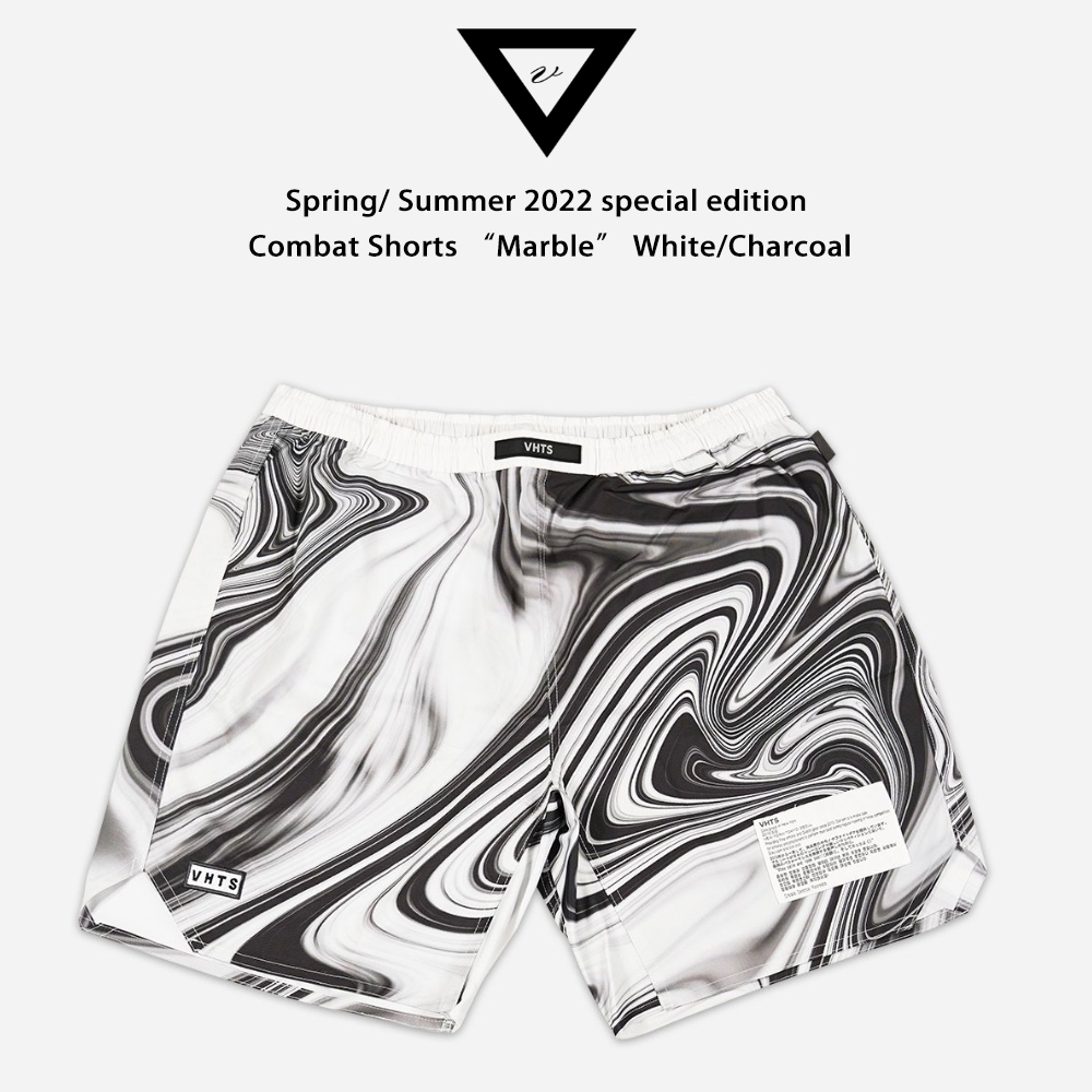 Spot can be shipped VHTS 2022 marble pattern Brazilian Jiu-Jitsu MMA five-point shorts