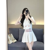 Летняя одежда, костюм, комплект, подходит для подростков, в западном стиле, А-силуэт