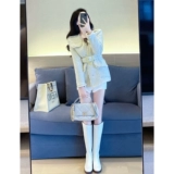 Демисезонная куртка, корсет, в стиле Шанель, в корейском стиле, французский стиль, изысканный стиль, увеличенная толщина