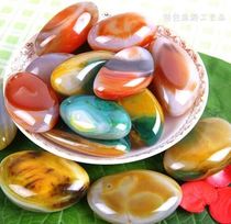 Nanjing high-quality rain flower stone natural agate rough stone large paving fish tank colorful stone flower pot sold by the pound