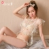 Sexy chia đôi bikini mơ hoa cổ tích Pháp lãng mạn nước chết bảy chị ba mềm Bikinis
