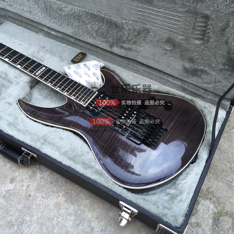 15% off ESP E-II Horizon-III FM FR - See-thru Black FR-7 Electric Guitar