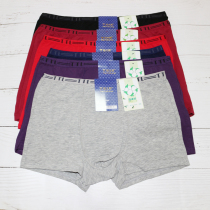 Tantaro Male Pants 3066 Pure Cotton Flat Corner Pants Pure Color Sweat-And-Breathable Comfort Mens Four-corner Pants Shorts Head