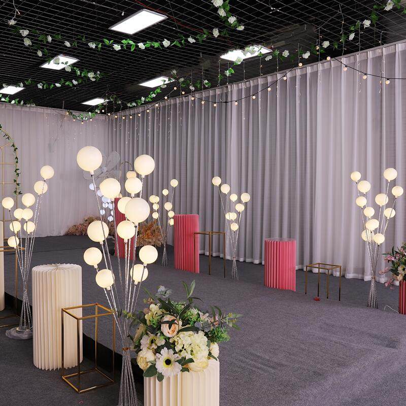 Wedding wedding props happy fruit tree apple tree road lamp stage decoration ball lamp dragon bead lamp decoration silver