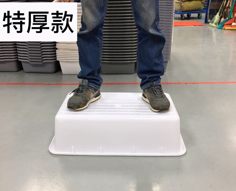  White Food Collection Basket Hotel Plastic Bowl Frame Rectangular Uncovered Storage Box E-Commerce Warehouse Distribution Basket