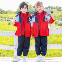 Kindergarten uniforms three-piece suits spring and autumn clothing childrens school uniforms elementary school students class uniforms college sportswear