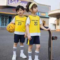 Kindergarten Garden Suit Summer Clothing Basketball Suit Children Graduation Class Clothes Summer Yellow Suit Sportswear School Uniforms For Elementary School Students