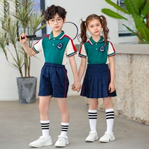 Kindergarten Garden Suit Summer Clothing Sportswear Children Banfu Summer Pure Cotton Suit Graduation Photo Clothing Elementary School Uniforms