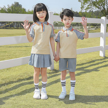 Primary school uniforms Summer clothing Inn College Wind Childrens class clothes Summer suit Graduation photos Costume Kindergarten Garden Clothing