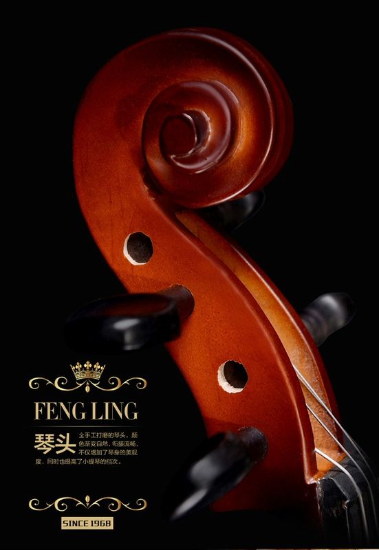 Feng Ling violin handmade gỗ rắn violin dành cho người lớn bắt đầu nhập học nhạc cụ violin - Nhạc cụ phương Tây