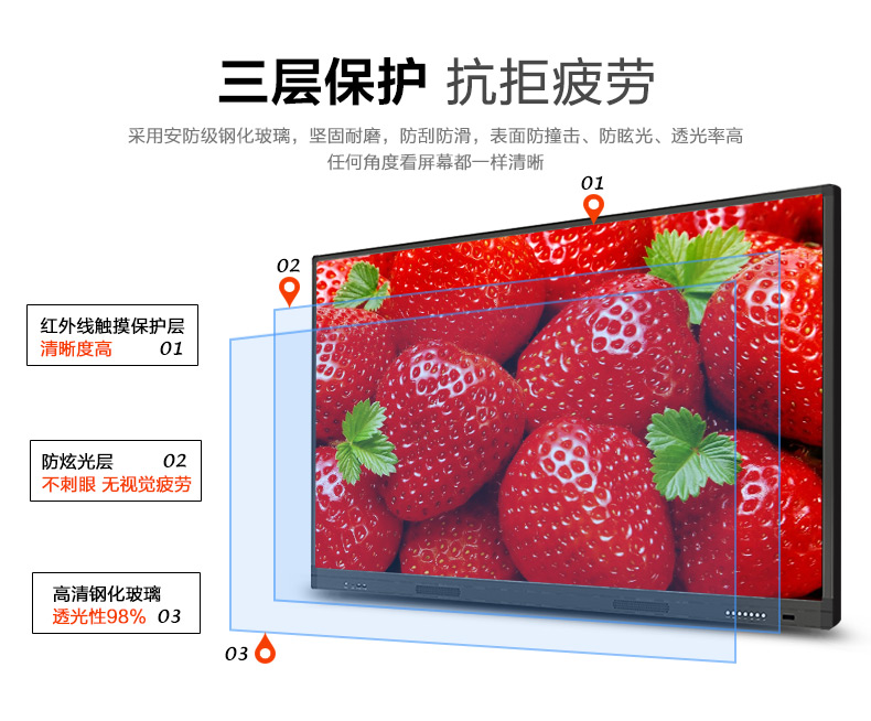 tivi panasonic 43 inch 43 55 65 70 75 86 inch Máy giảng dạy đa phương tiện treo tường màn hình cảm ứng mẫu giáo TV máy tính thông minh màn hình lớn quảng cáo máy đào tạo máy tính bảng hội nghị tương tác bảng trắng - TV tivi màn hình phẳng