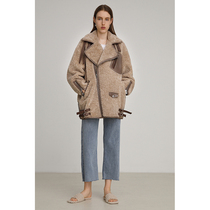 UNSPOKEN 2021 Winter New imitation fur one coat Womens Big lapel loose plus velvet short fur tide