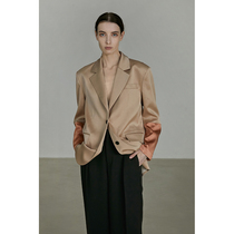UNSPOKEN2021 autumn new small blazer womens color stitching loose retro temperament design sense minority
