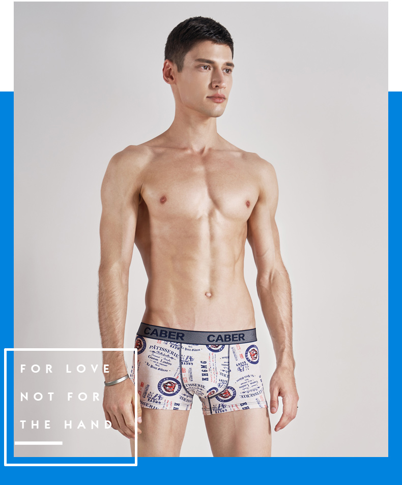 Đồ lót cặp đôi Carberi 2018 mới màu trắng modal cotton hoạt hình phù hợp với nữ tam giác boxer đồ lót nam quần áo lót