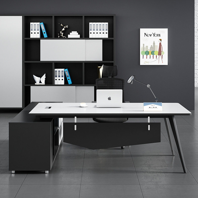 Executive Manager Desk Simple Office Furniture Computer Desk Middle Shift Desk Boss Desk Financial Single Desk Chair Combination