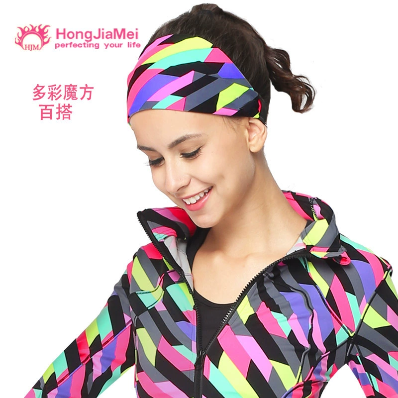 Yoga thể thao ban nhạc tóc mồ hôi phụ nữ chạy thể thao headband hẹp bian chống trượt đai chống mồ hôi đầu phòng tập thể dục