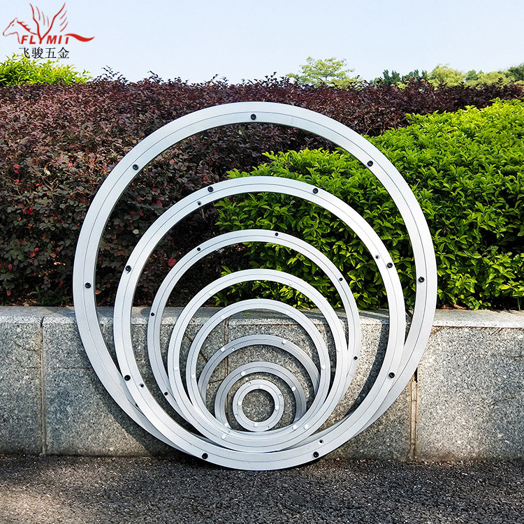 Table turntable wheel rotary plate aluminum alloy round table wheel wheel panel glass dial base 400mm16 inches