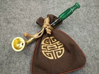 Общая длина 15 см зеленый агат