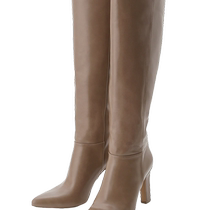 SNIDEL2024 autumn and winter new fashionable imitation leather thick high heels pointed toe large boots SWGS245618