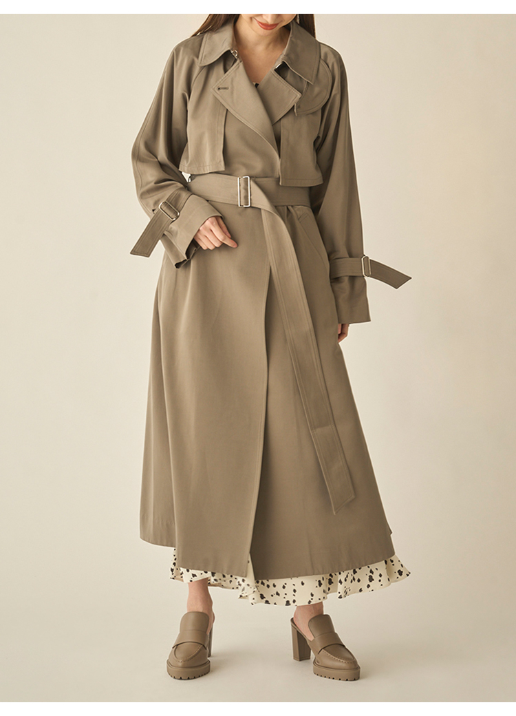 Snidel 经典时尚光泽面系带 女式斗篷风衣外套 SWFC224056 ¥559.01 天猫¥1910 Snidel 经典时尚光泽面系带 女式斗篷风衣外套 SWFC224056 ¥559.01 天猫¥1910