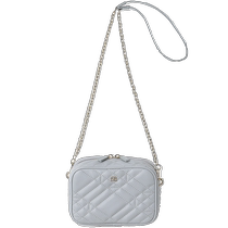 SNIDEL autumn and winter versatile imitation leather tweed square chain shoulder bag for commuting SWGB225615