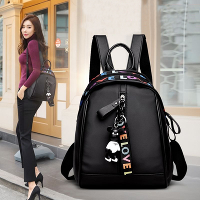 韩版双肩包女2021新款双肩背包女包时尚百搭小背包潮流学生书包春