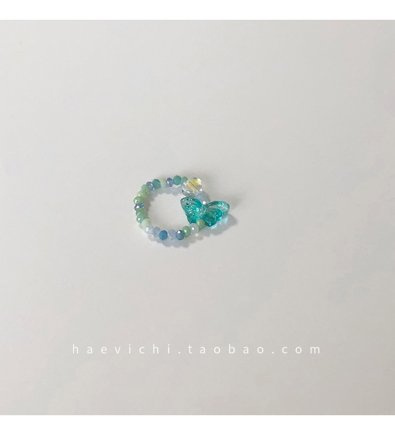Green Ring. Reservehaevichi the republic of korea   manual   Beading   Retro vintage   butterfly   Bracelet   7403
