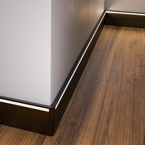 Aluminum alloy baseboard illuminated 6cm base line corner line ceramic tile sun corner 8cm metal baseboard black corner line
