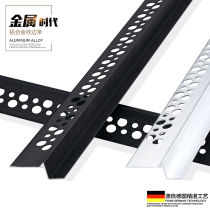 Suspended ceiling closing black edge strip positive corner metal strip putty trimming strip edge sealing strip decorative strip edge wrapping
