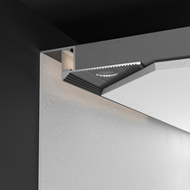 Suspended ceiling edge strip Yang corner metal strip putty trimming strip edge strip window sill luminous closing strip black