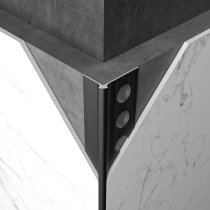 Suspended ceiling closing black edge strip positive corner metal strip putty trimming strip edge sealing strip decorative strip edge wrapping