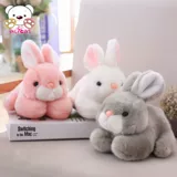 Реалистичный плюшевый кролик, игрушка, милая кукла для сна, подарок на день рождения