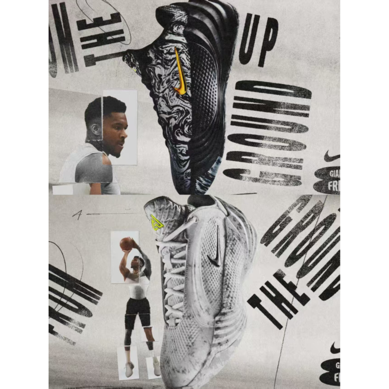 Nike Giannis Freak 8 Antetokounmpo 8 Black and Gray Men's Low-Top Basketball Shoes Ir0237-002