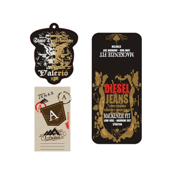 Clothing listing special paper women's clothing custom-made label personalized clothes custom-made elevator card children's clothing waist card folded in half