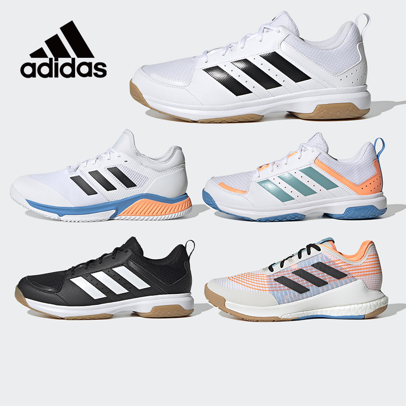 Adidas Adidas Volleyball Shoes Men's Professional Competition Air Volleyball Shoes Women's Shock-Absorbing Comprehensive Training Badminton Shoes