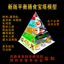 New Edition of Chinese Residents' Balanced Diet Pyramid Diet Pagoda Food Exchange Simulated Food Model Customization