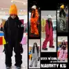 2021SxxxMlsquo Cube naughtykid snowboard children's jumpsuit waterproof cotton jumpsuit