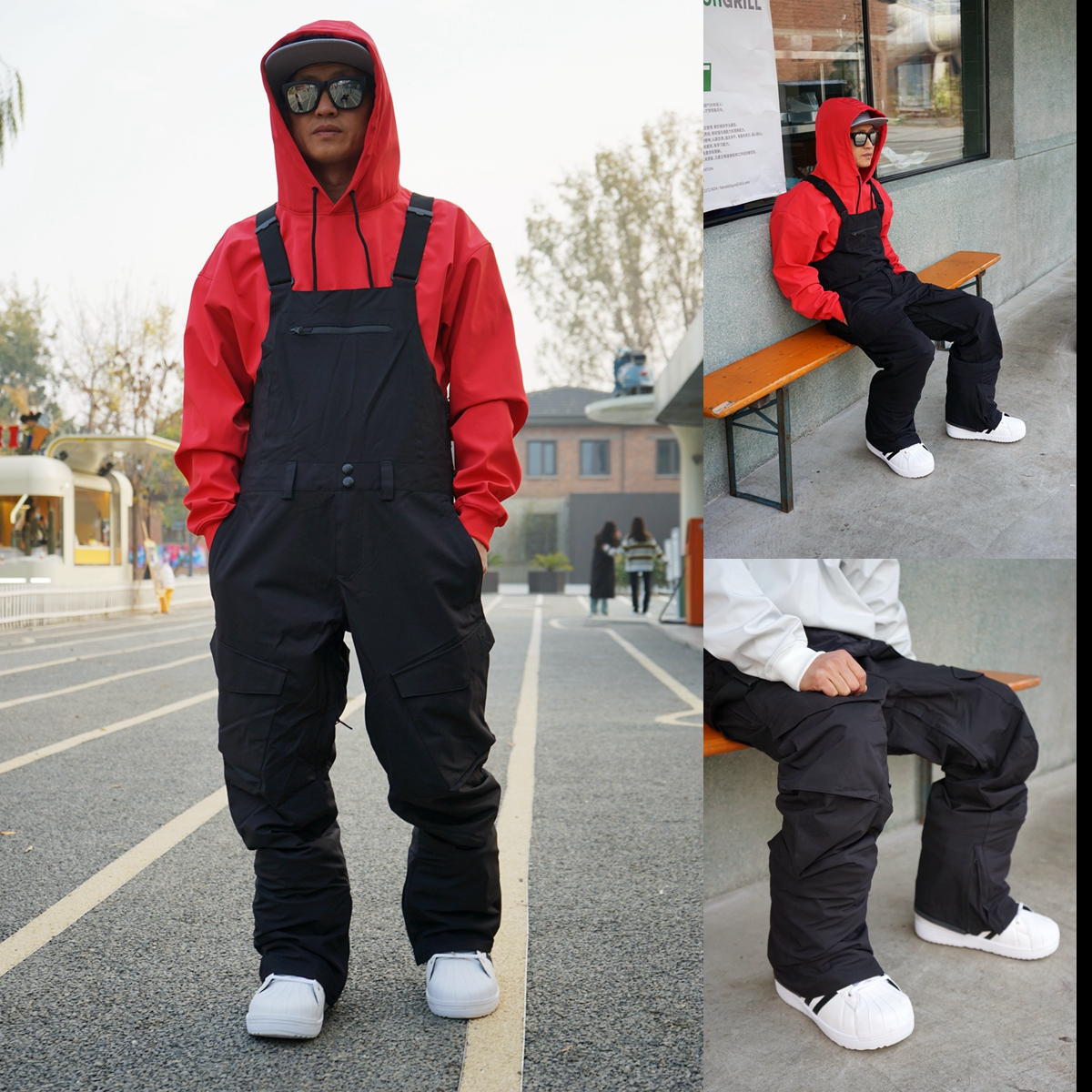 2021SxxxMcube SENSON3 men's and women's SMC veneer holding baby bag ski pants thickened