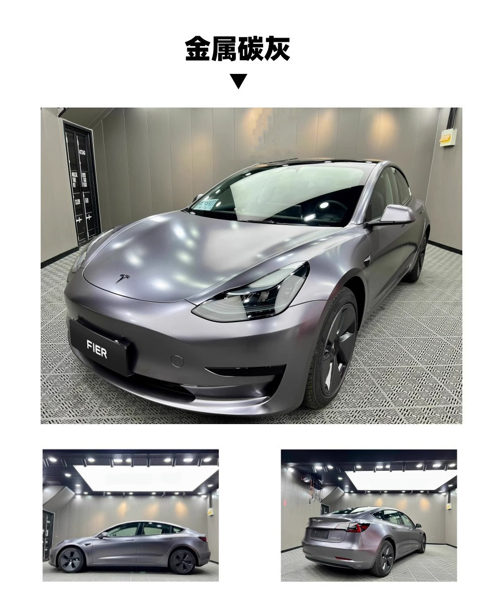 Factory wholesale whole roll of casting-grade silver film for car body vinyl wrap, car color change film PET