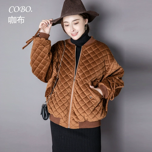 咖布 Бархатная короткая куртка, бейсбольная форма для школьников, в корейском стиле