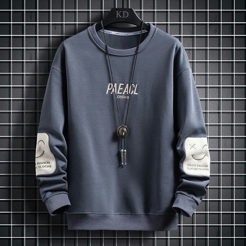 Clearance Sale Long-Sleeve T-Shirt for Men, Autumn and Winter Sweatshirt, Can Be Worn as an Inner Layer or Outerwear, Loose-Fitting Base Shirt, Fleece-Lined and Thickened Thermal Shirt