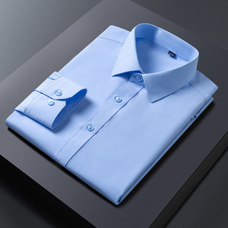 Clearance Sale at the Mall: Blue Groomsmen Shirts, Men's Business Formal Wear, Work Shirts, Long-Sleeved Professional Shirts Clearance Sale at the Mall: Blue Groomsmen Shirts, Men's Business Formal Wear, Work Shirts, Long-Sleeved Professional Shirts