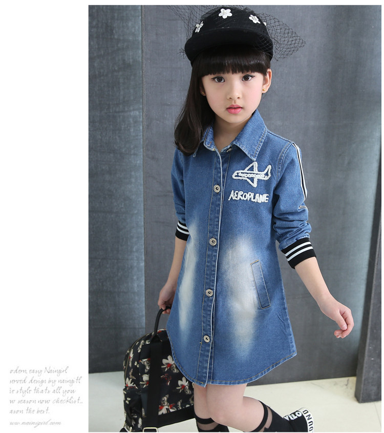 Chemise fille à manche longue en toile - Ref 2085144 Image 33