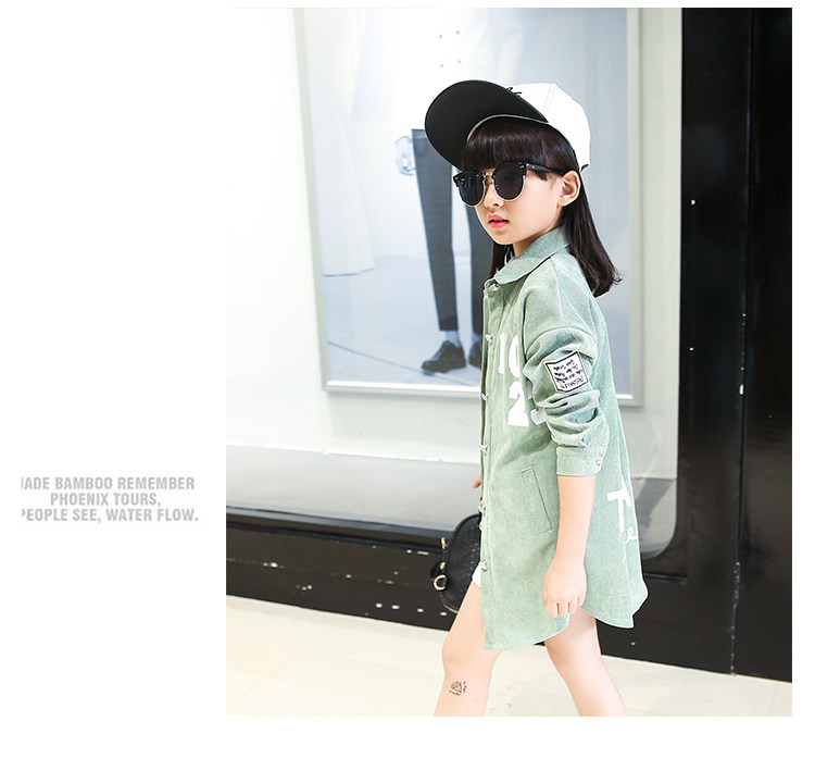 Chemise fille à manche longue en toile - Ref 2085144 Image 18