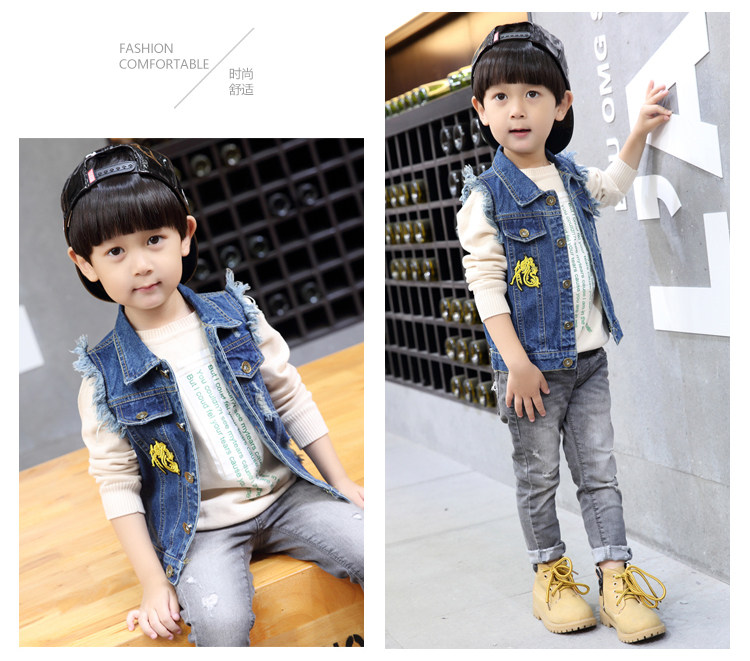 Gilet enfant en toile - Ref 2068781 Image 12