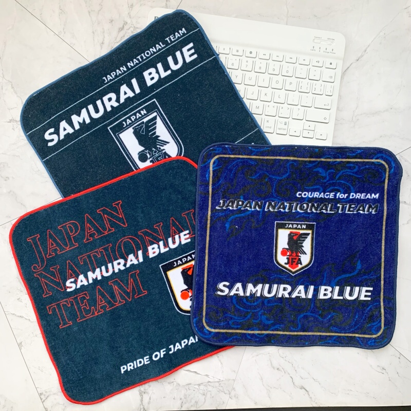 ◆ Mizakuya ◆ Japanese Football National Team Samurai Blue Blue Warrior Square Towel/Towel