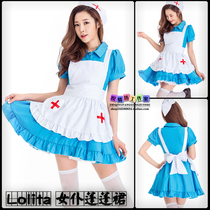 New maid dress Lolita bow princess dress dress anime cos dress restaurant work waiter woman