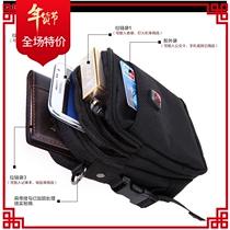 Swiss Army Knife Mens Mobile Phone Bag Shoulder Bag Travel Messenger Bag Korean Style Wear Belt Waist Bag Casual Bag Backpack Trendy