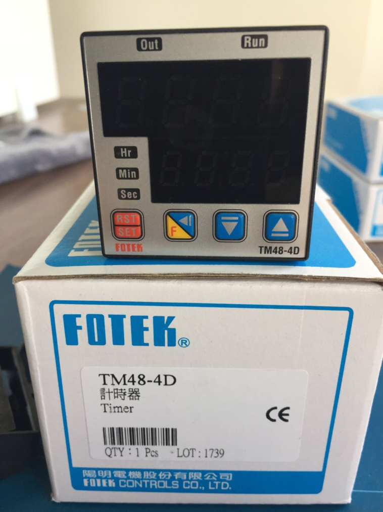 Originally installed Taiwan Yangming FOTEK Timer TM48-4D